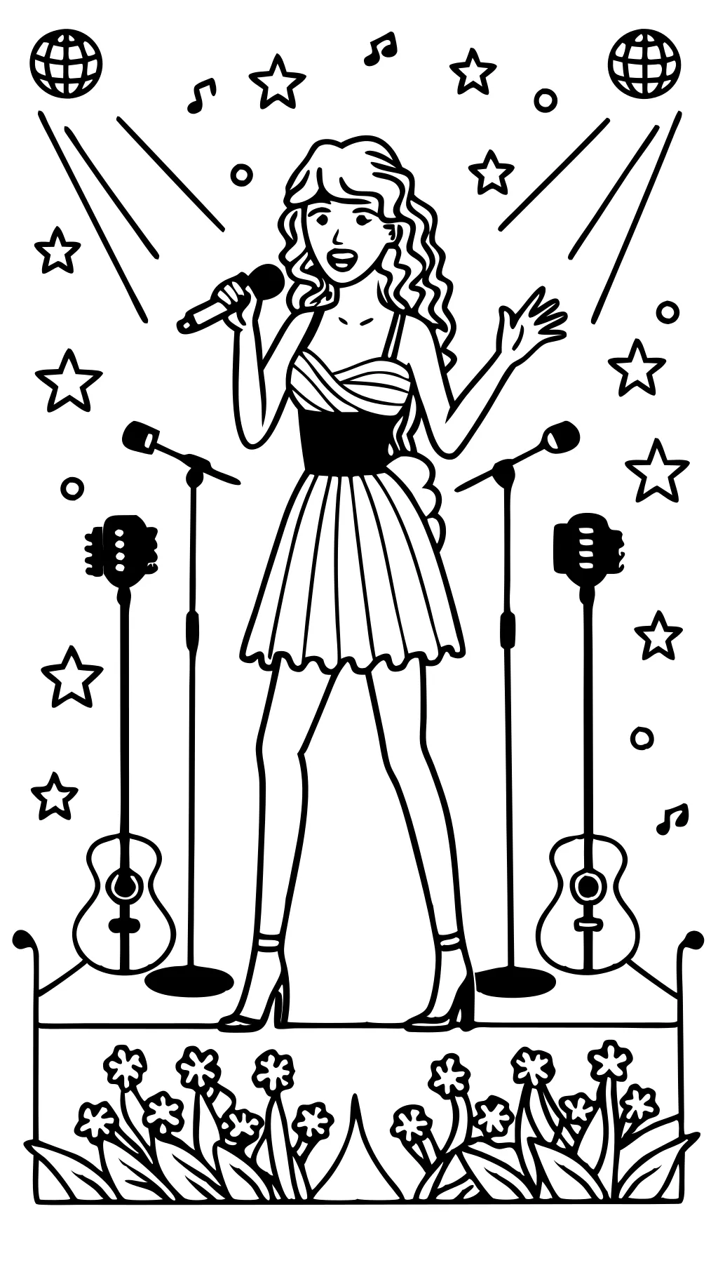 coloriage taylor swift gratuit